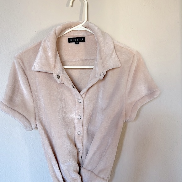 Lorna Luxe P Galore Terri Tie Playsuit Stone D03 - Picture 9 of 9